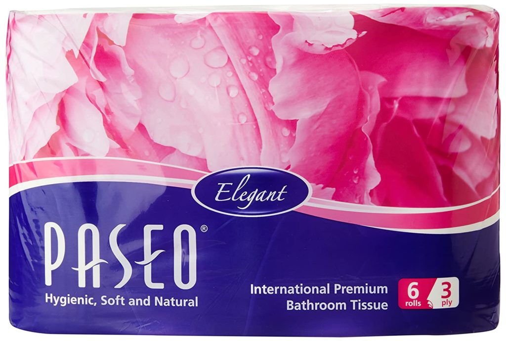 Paseo 6X1 Elegant 3 Ply Plain Toilet Rolls  by channel packaging 
