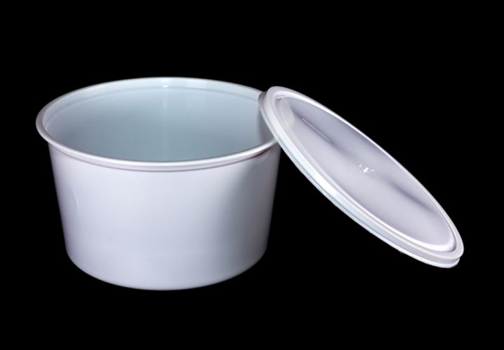 Funn 1000 Ml Flat Round Food Container  by channel packaging 