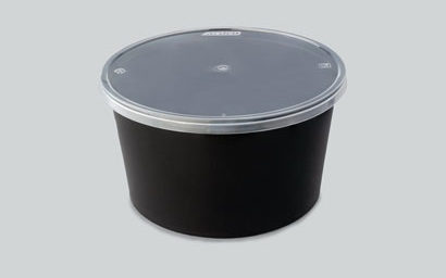 Plascon 1000 ml Flat Round Food Container   by channel packaging 