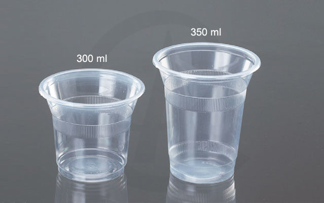 300 Ml Plastic Glass With Lid