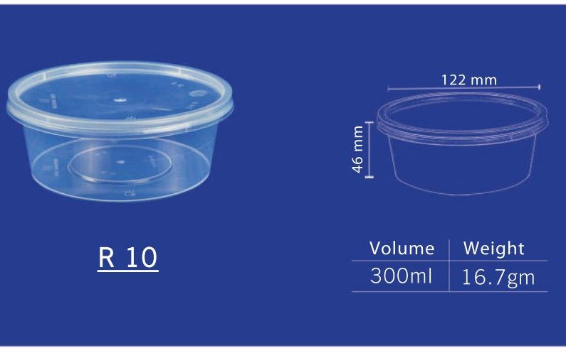Glen 300 ml Round Food Container (R 10) by channel packaging 