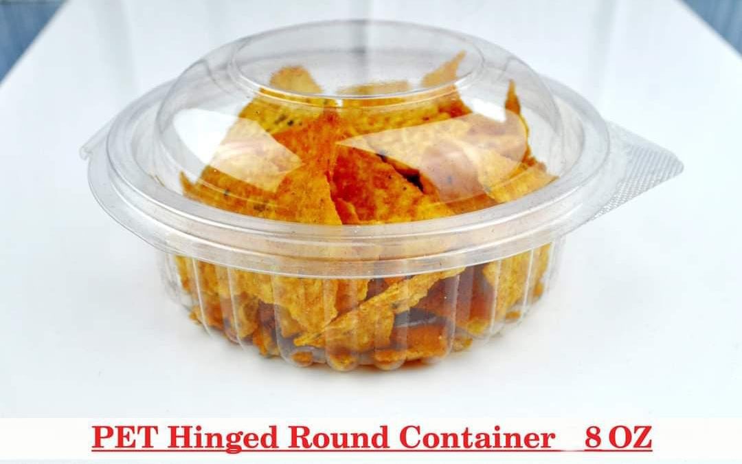 hinged container