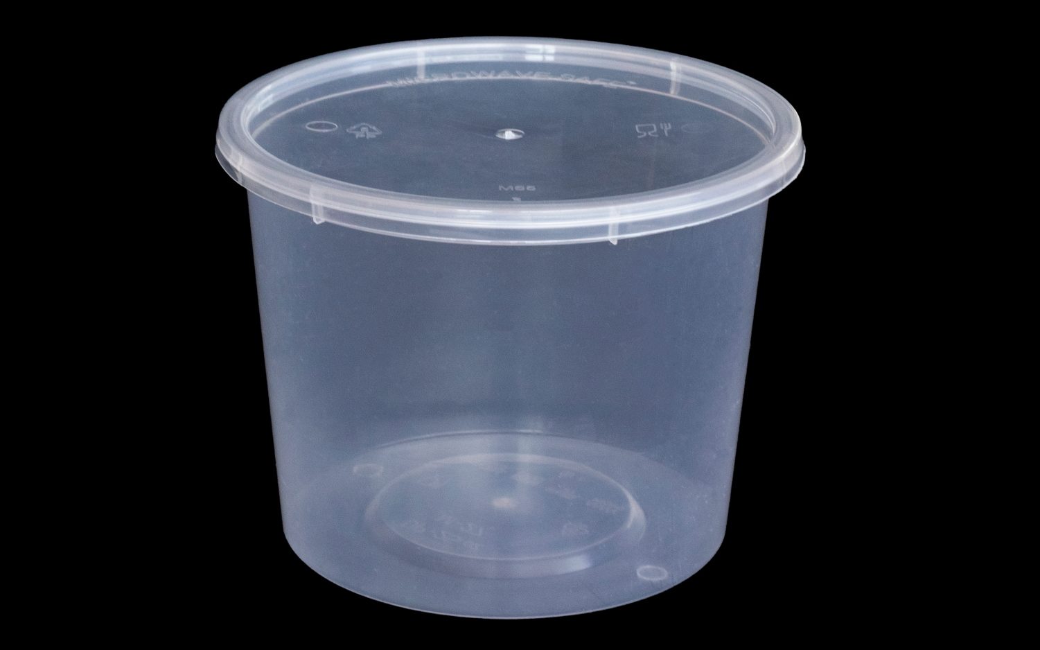 750ml Transparent Round Plastic Container