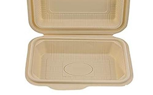 Cornstarch clam shell by channel packaging 