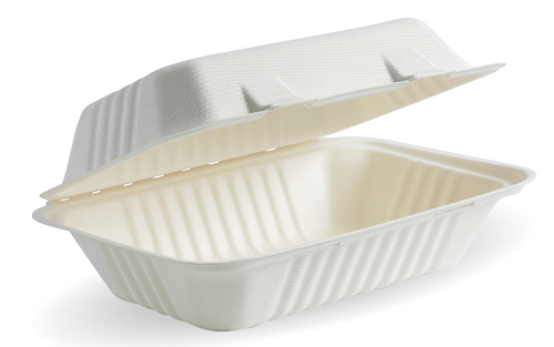 Bagasse hinged box by channel packaging 